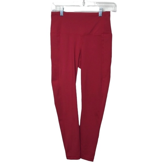 90 Degree By Reflex Red Athletic Leggings Small - Picture 1 of 8